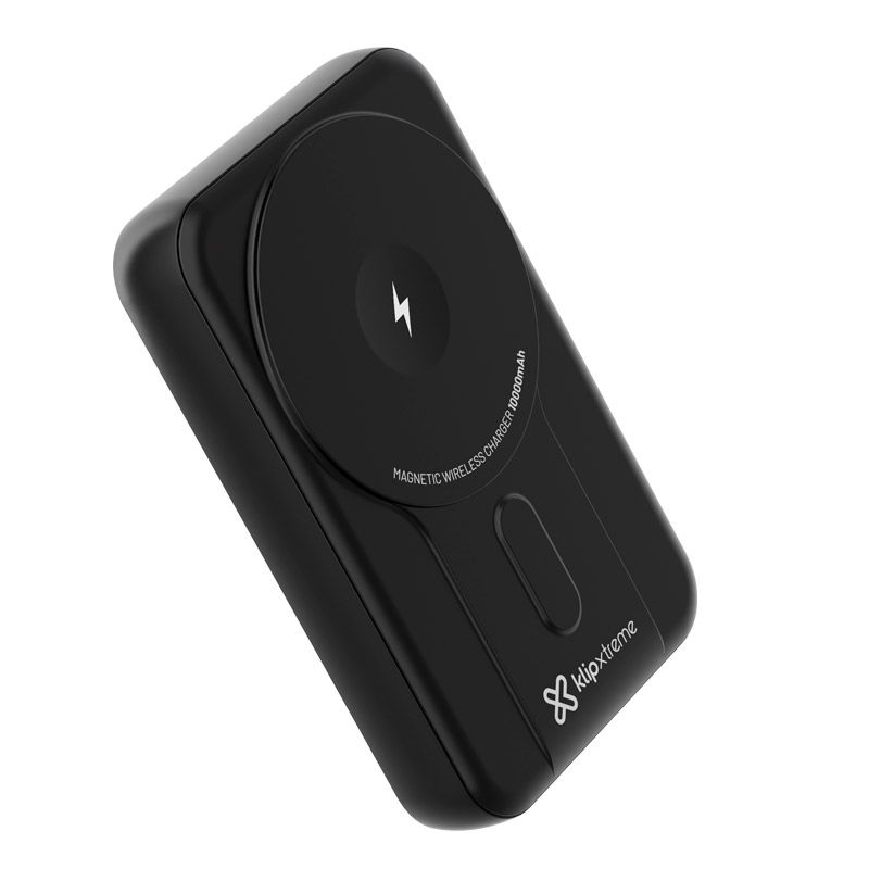 PowerBank Klip Xtreme PowerMag 10000mAh USB-C/Inalámbrico Negro