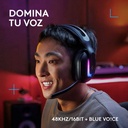 Audífonos Tipo Headset G522 Inalámbrico con Micrófono Negro