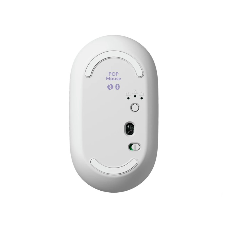 Teclado y Mouse Inalámbrico Logitech POP Icon  Lila y blanco Español