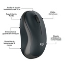 Teclado y Mouse Inalámbrico Logitech MK295 Silent Negro Inglés