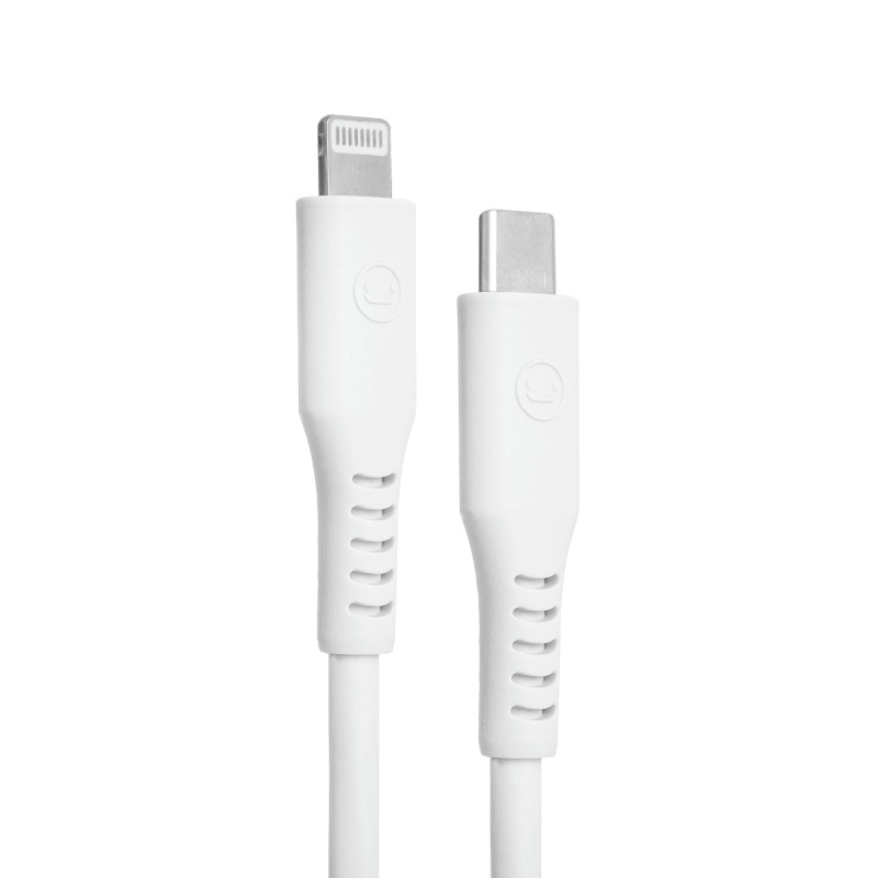 Cable USB-C a Lightning Unno Tekno CB4077WT 1.5 metros blanco
