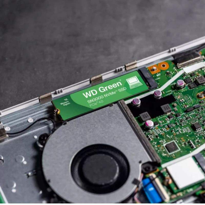 Unidad SSD M.2 2280 WD Green SN3000 500 GB NVMe PCIe Gen4 x4 Western Digital