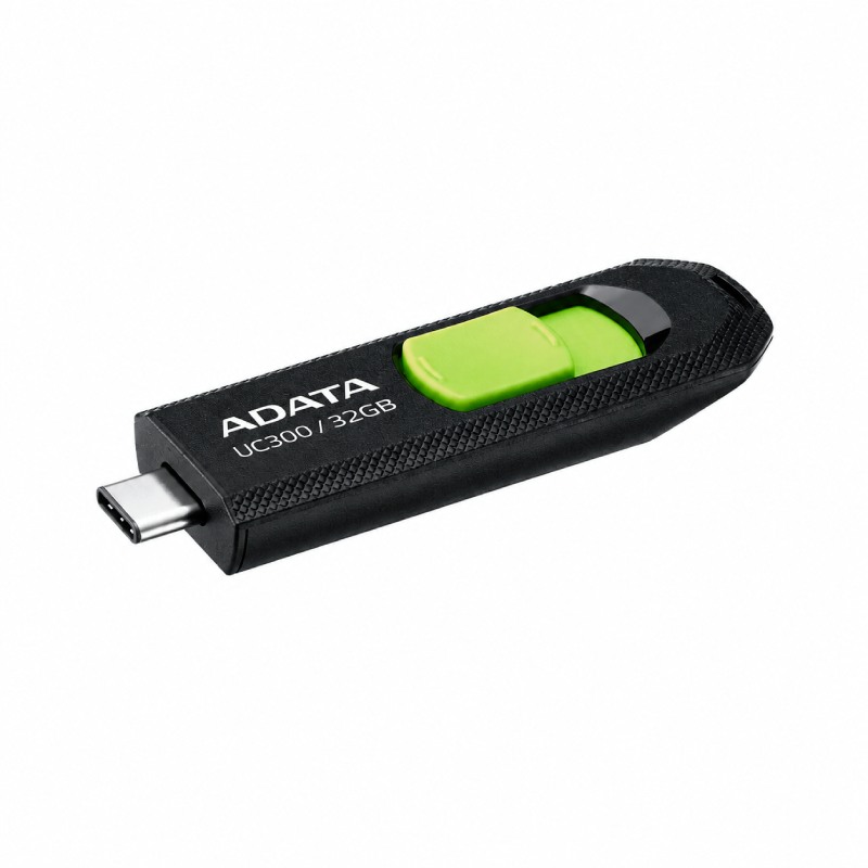 Memoria USB ADATA 32 GB UC300 USB 2.0 Negro con Verde