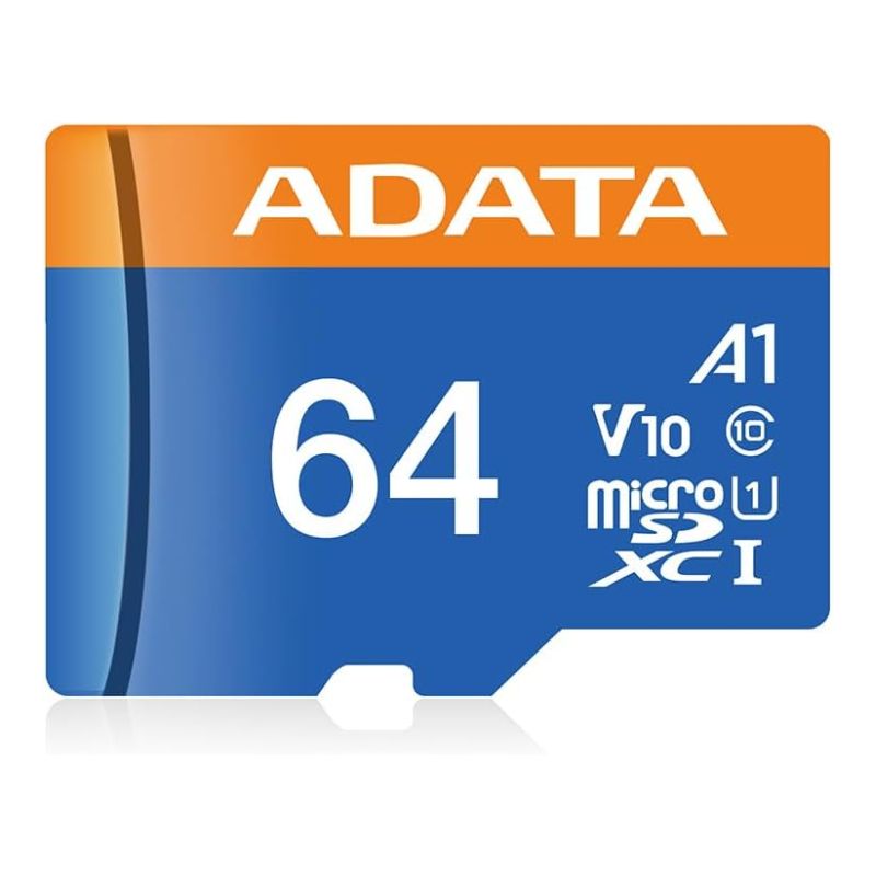 Memoria Micro SD Adata Premier 64 GB UHS-I Class 10 V10 A1 con adaptador SD