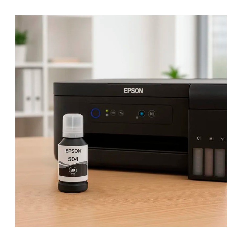 Botella de Tinta Epson T504 Negro 127ml