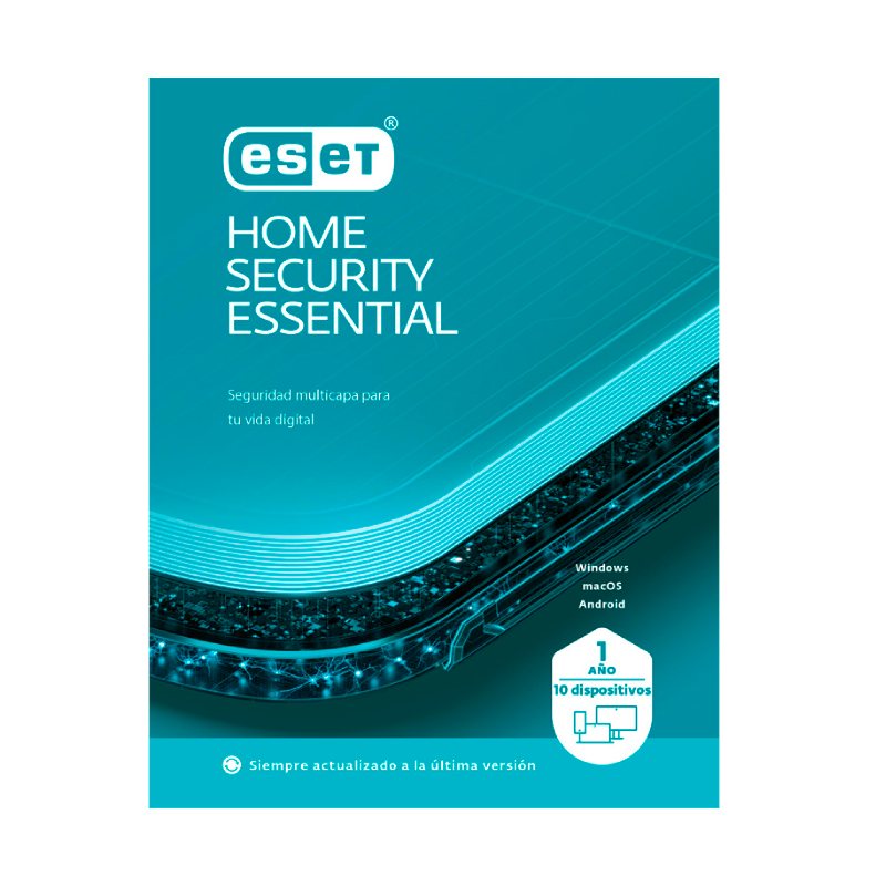 Licencia ESET Home Security Essential 10 dispositivos 1 Año ESD ***FISICA***