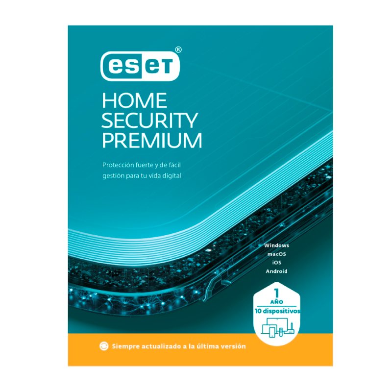 Licencia ESET Home Security Premium 10 dispositivo 1 Año ESD ***FISICA***