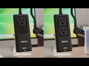 Cargador Forza PS-235USBC con Regleta 1 USB-A, 2 USB-C, 2 Tomas 100V Negra