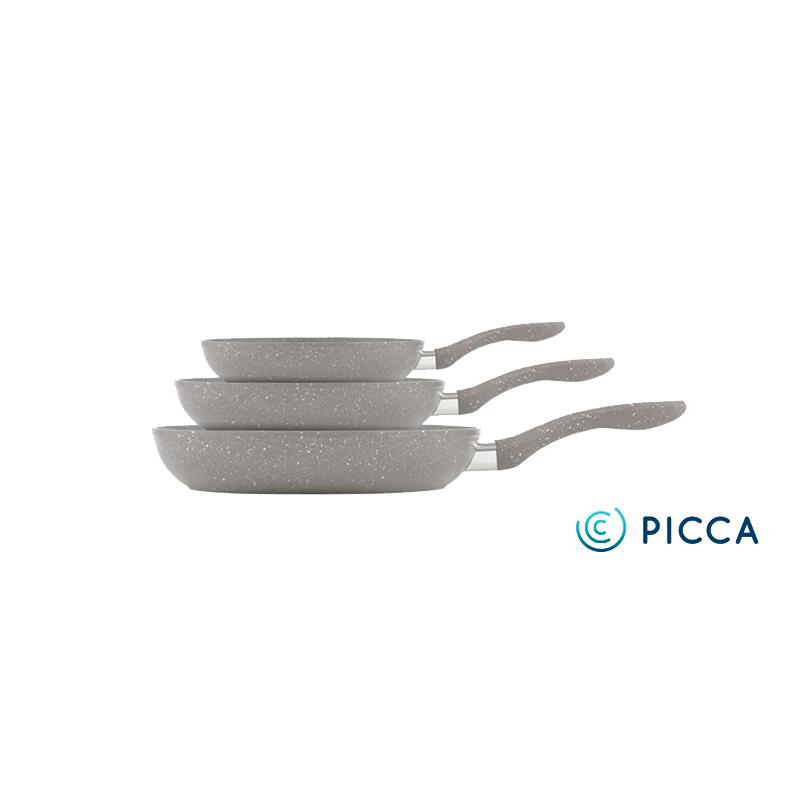 Juego de 3  Sartenes Picca Milán Pietra 3 Piezas Mármol