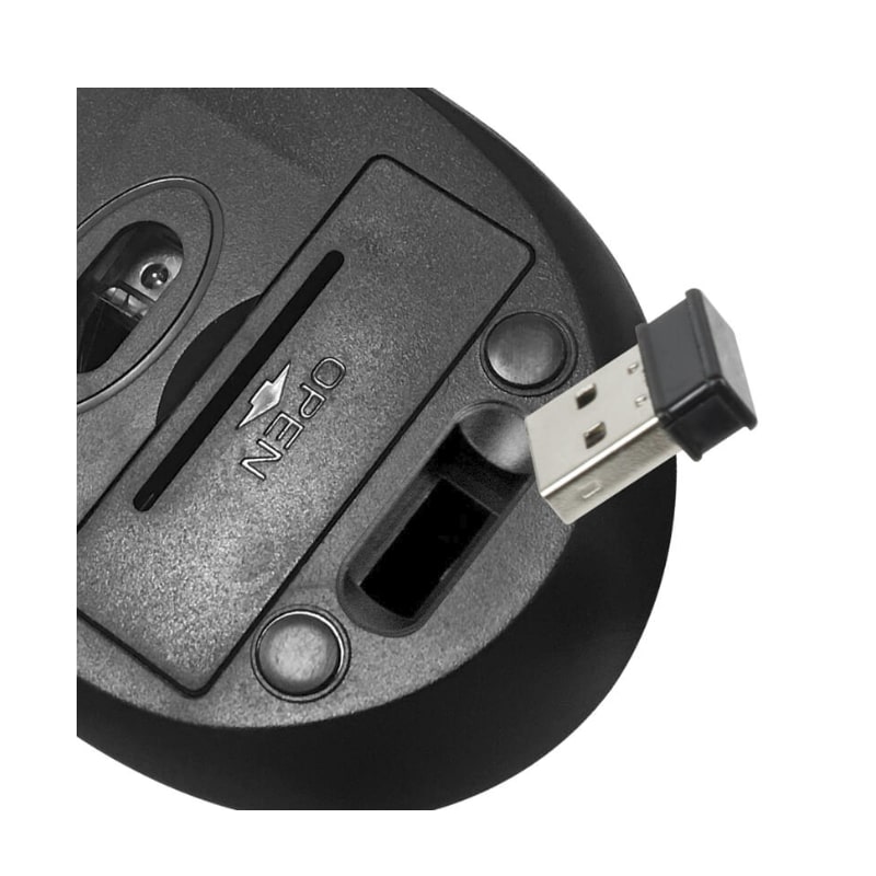 Mouse Inalámbrico Klip Xtreme Vector USB Negro