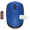 Mouse Inalámbrico Logitech M170 Óptico 1000DPI Azul