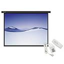 Pantalla de Proyección 100" Eléctrica con Control Remoto 