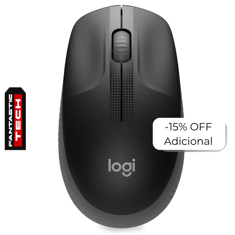Mouse Inalámbrico Logitech M190 1000DPI Negro-Gris