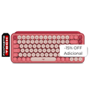 Teclado Mecánico Inalámbrico Logitech POP Heartbreaker Fucsia-Rosado Español