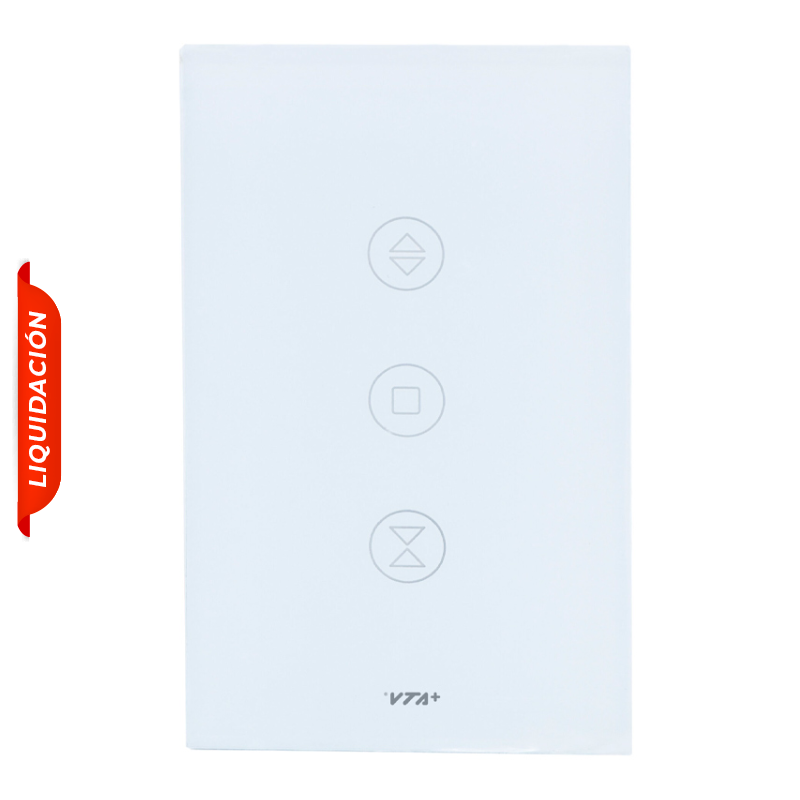 Interruptor Inteligente para Cortinas VTA Connect IOT Touch Smart Home Wi-Fi