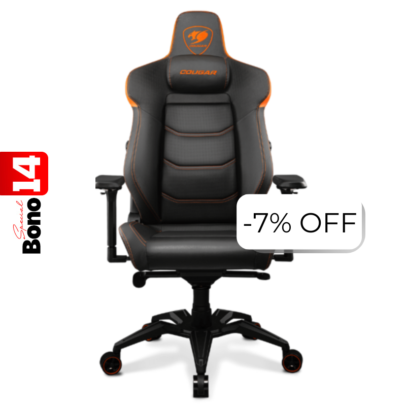 Silla Gaming Cougar Armor EVO Negro Naranja