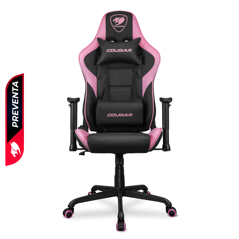 Silla Gaming Cougar Armor Elite Eva Negro Rosado