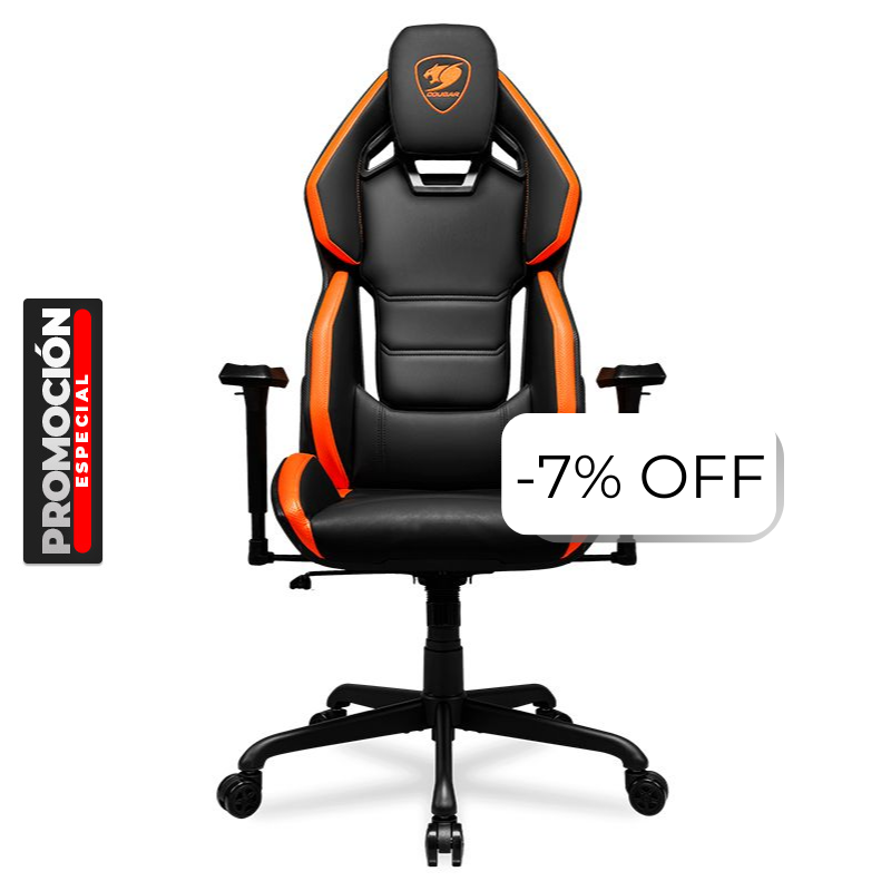 Silla Gaming Cougar HotRod Negro Naranja