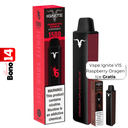 Vape Electronico Ignite V15 1500 puffs Nic 5g Strawberry Apple Watermelon