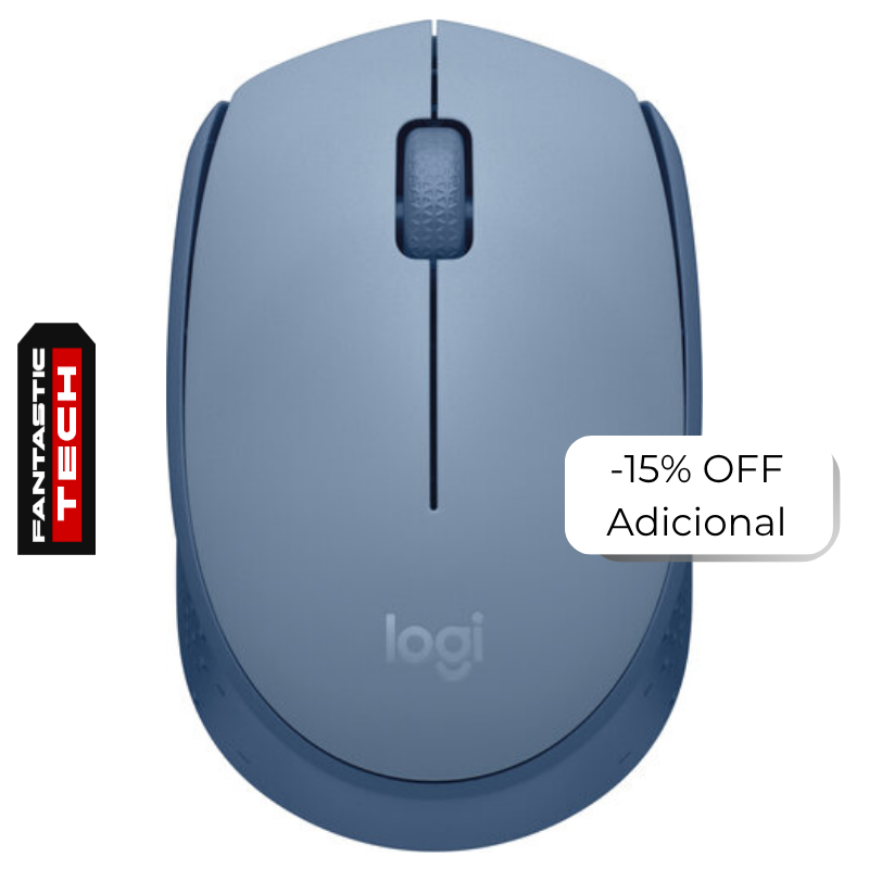 Mouse Inalámbrico Logitech M170 Óptico 1000DPI Celeste