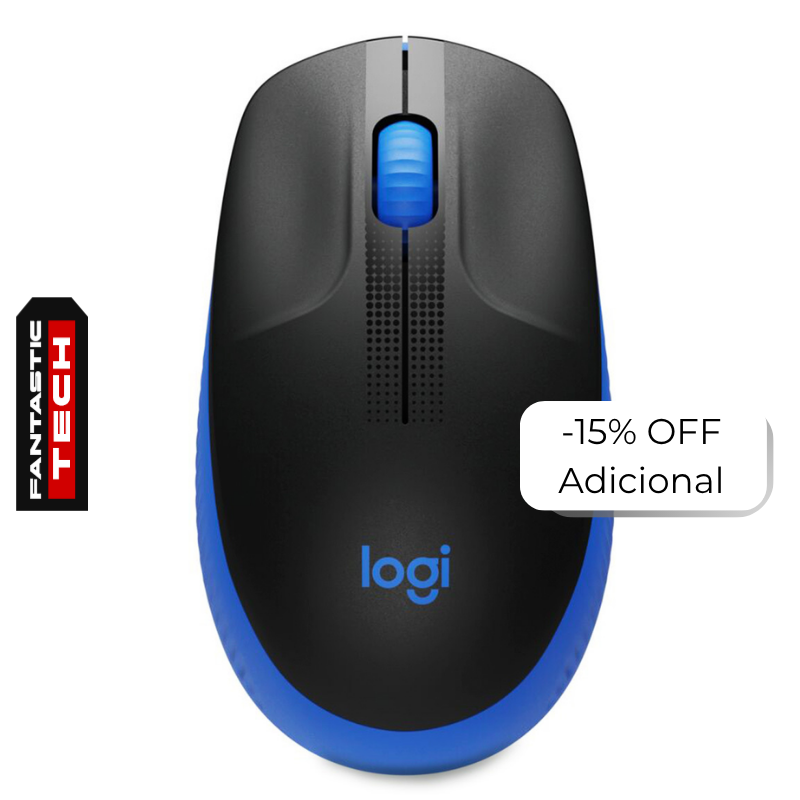 Mouse Inalámbrico Logitech M190 1000DPI Negro/Azul