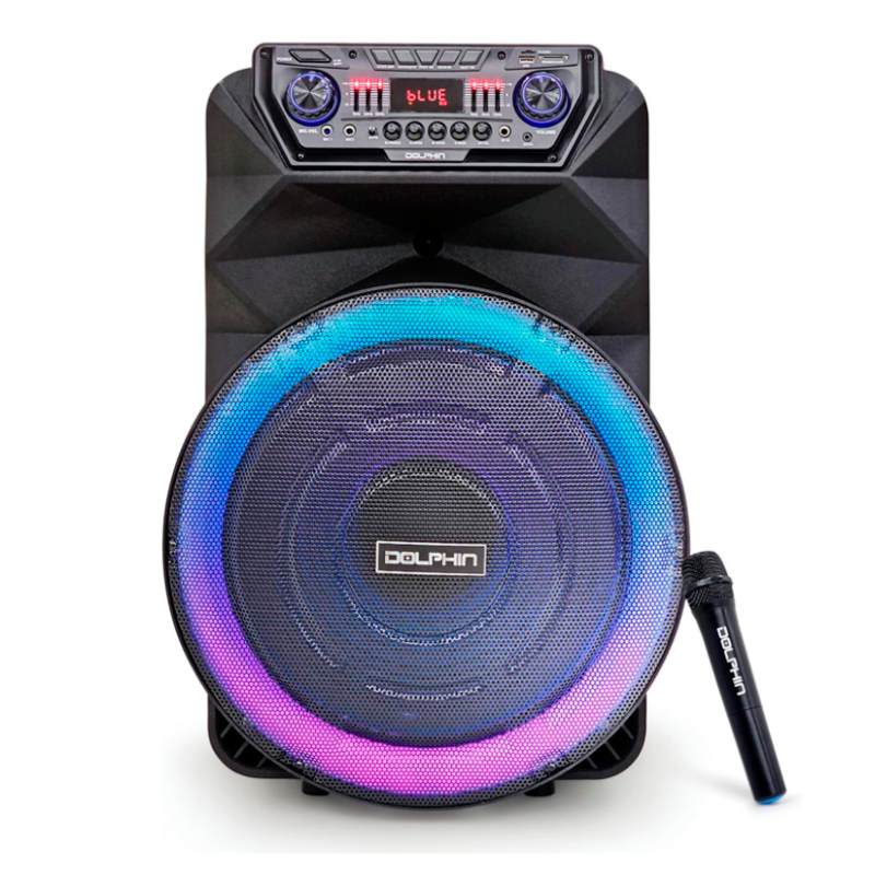Bocina Dolphin SP-18RBT Party Speaker 18" Bluetooth 4500W Negro