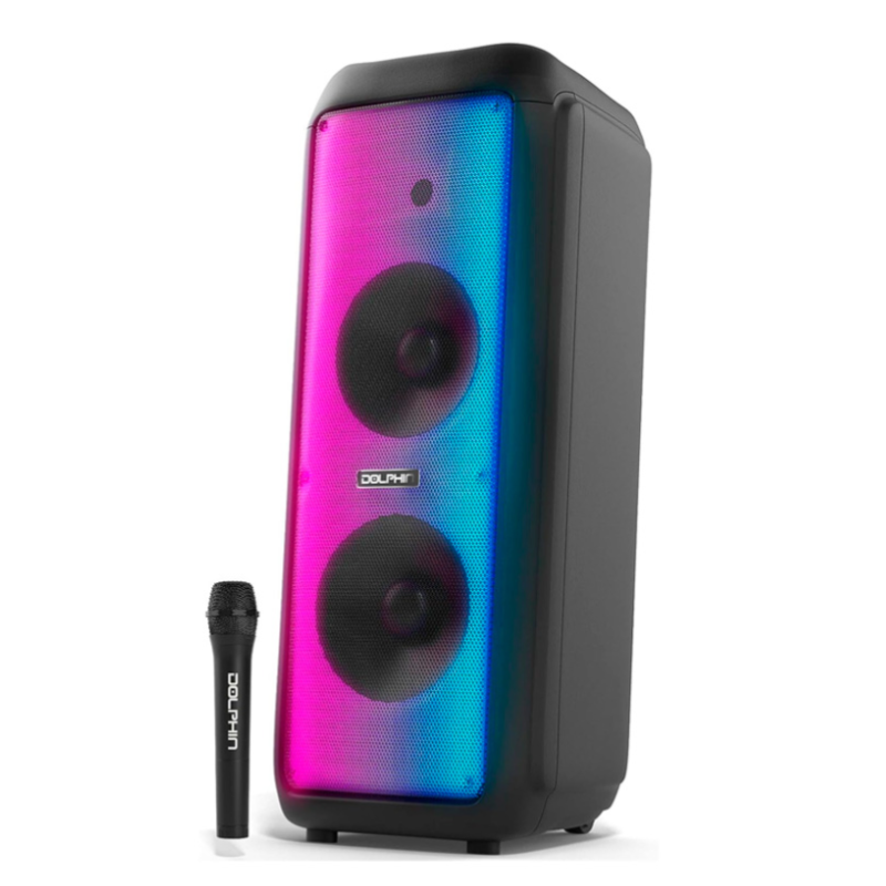 Bocina Dolphin SP-1070RBT Premium Dual 10” Bluetooth 3700W Negro