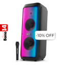 Bocina Dolphin SP-1070RBT Premium Dual 10” Bluetooth 3700W Negro