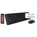 Teclado y Mouse Inalámbrico Logitech MK220 Negro