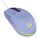 Mouse Gaming Logitech G203 LIGHTSYNC Óptico 8000DPI 6 Botones Lila