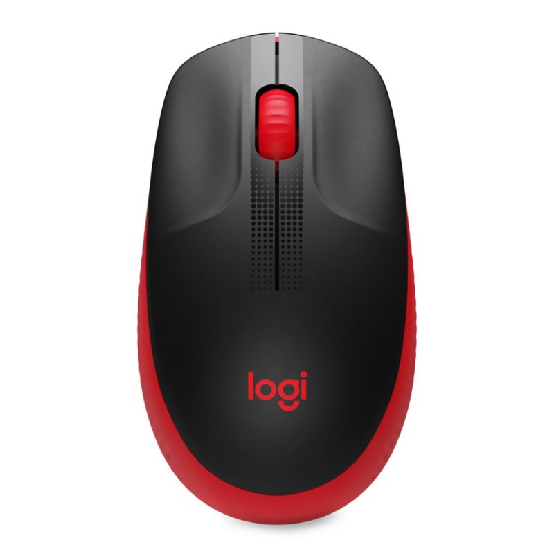 Mouse Inalámbrico Logitech M190 1000DPI Negro Rojo