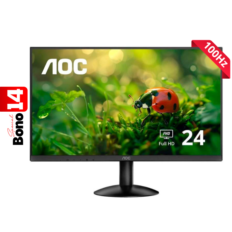 Monitor 23.8" IPS AOC 24B30H2 FHD 1920x1080 100Hz VGA HDMI