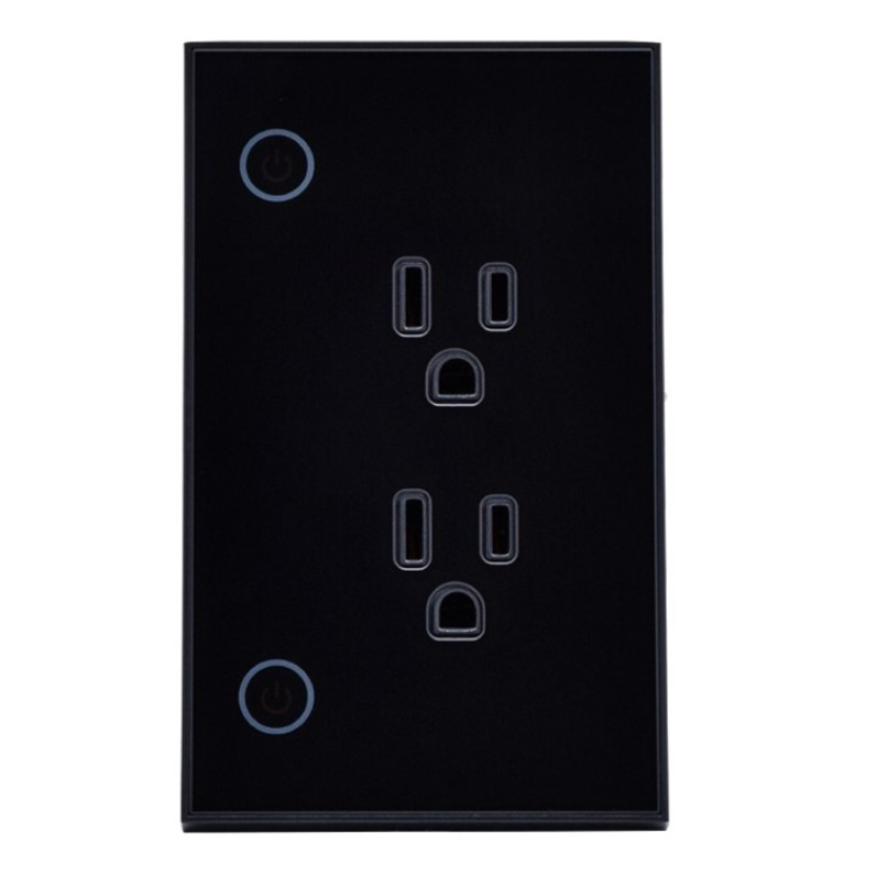 Tomacorriente de Pared Inteligente VTA+ 2 Tomas + Botón de Iluminación Smart Home Wi-Fi