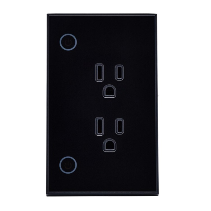 Tomacorriente de Pared Inteligente VTA+ 2 Tomas + Botón de Iluminación Smart Home Wi-Fi