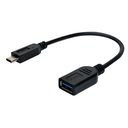 Adaptador USB-C a USB Unno Tekno AD4203BK Macho-Hembra Negro