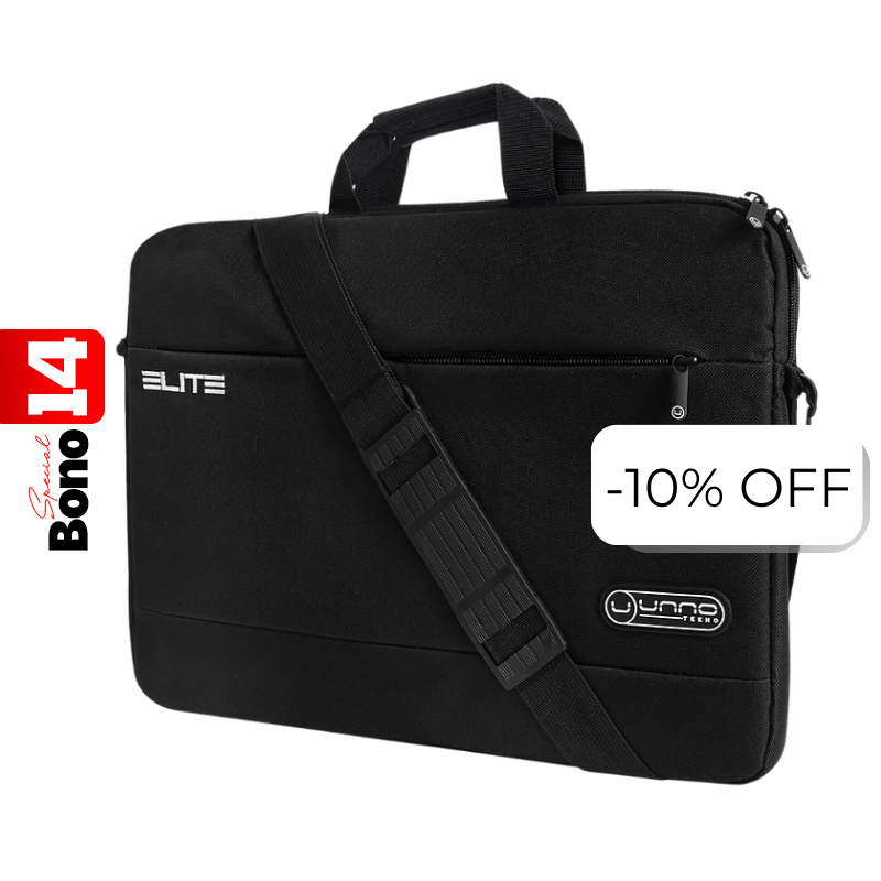 Maletín para Notebook Unno Tekno Elite 15.6" Negro