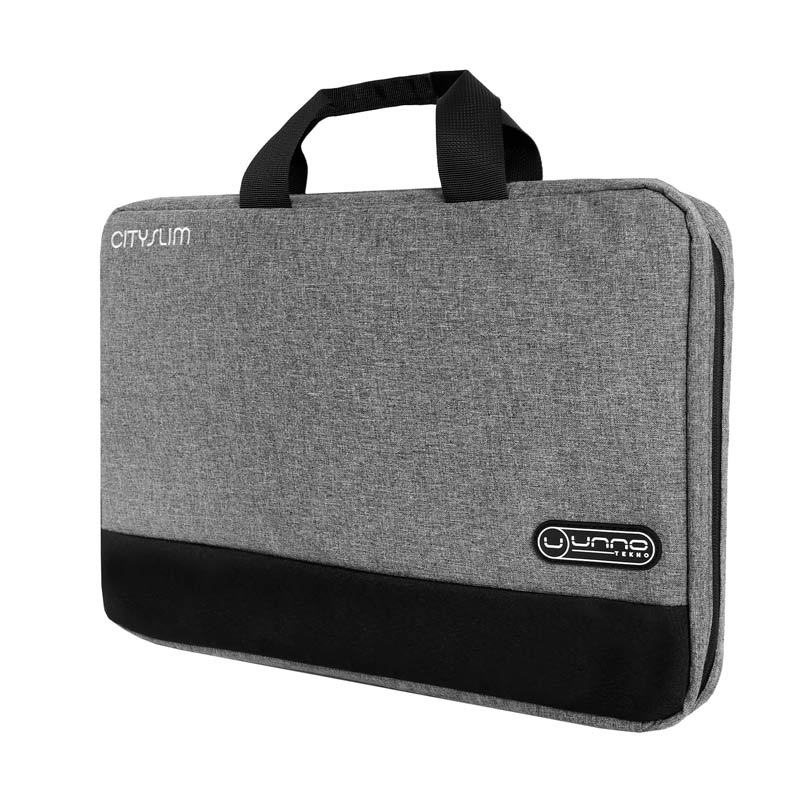 Maletín para Notebook Unno Tekno CitySlim 15.6" Gris/Negro