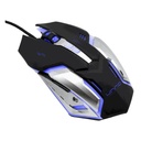 Mouse Gaming Alámbrico Unno Tekno Brave Óptico 2400DPI Negro Gris