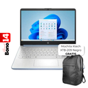 Laptop HP 14-DQ6012DX 14" Celeron N150 4GB RAM 128GB UFS W11 Home Celeste Teclado Ingles