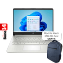 Laptop HP 14-DQ6013DX 14" Celeron N150 4GB RAM 128GB UFS W11 Home Verde Teclado Inglés