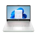 Laptop HP 14-DQ6013DX 14" Celeron N150 4GB RAM 128GB UFS W11 Home Verde Teclado Inglés