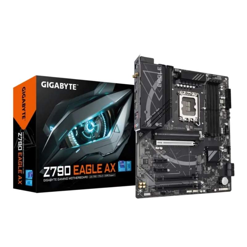 Motherboard Gigabyte Z790 EAGLE AX LGA1700 12th, 13th y 14th Gen 4xDDR5 ATX Wi‑Fi6E HDMI DP PCIe 5.0