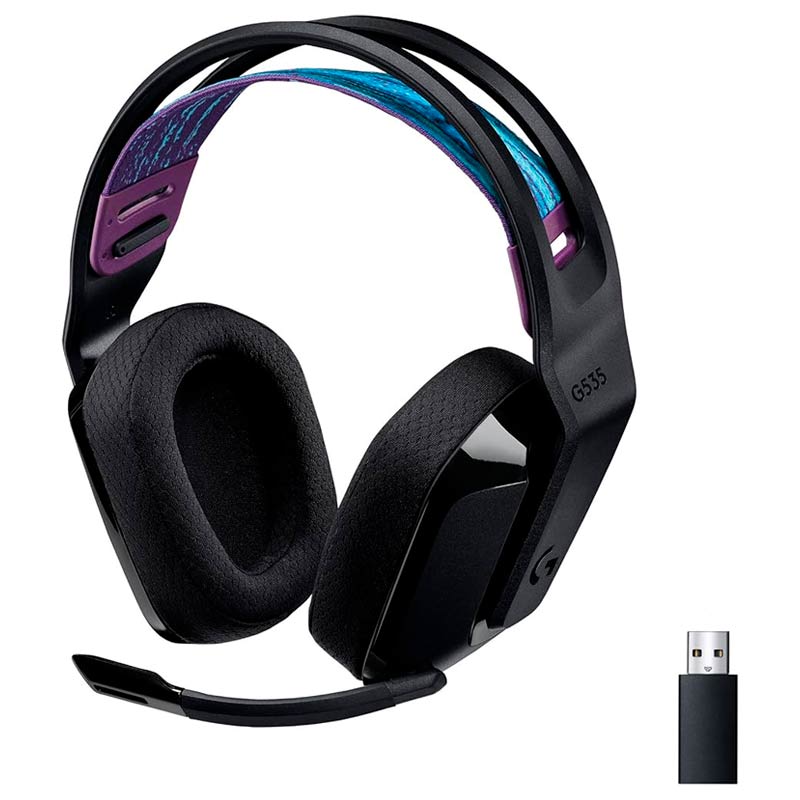 Audífonos tipo Headset Logitech G535 Lightspeed Inalámbrico con Micrófono Negro