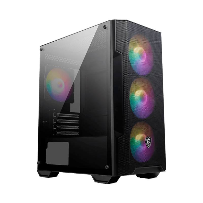 Case Gaming MSI MAG FORGE M100A RGB Media Torre Negra