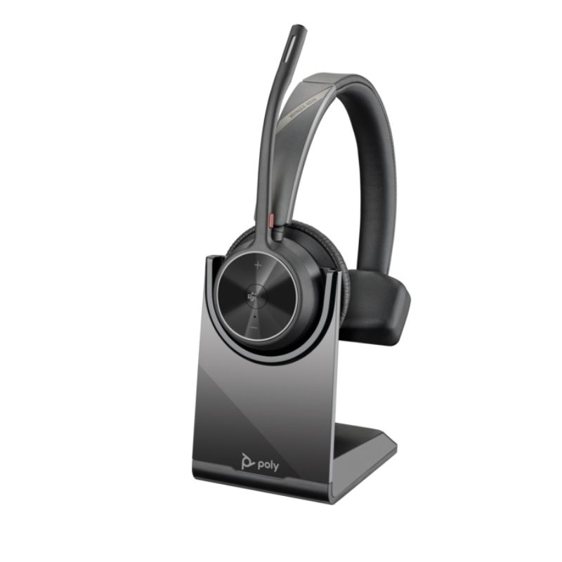 Audífonos tipo Headset HP Poly Voyager 4310-M Bluetooth USB-C Con micrófono Negro
