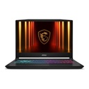 Laptop MSI Katana 15.6" Gaming Intel Core i7-14650HX 16GB DDR5 512GB SSD M.2 NVIDIA GeForce RTX 5050 8GB W11 Home Negro Teclado Ingles
