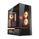 Case Gaming Cougar CFV235 Vision Media Torre ATX Negro (Sin Fuente)