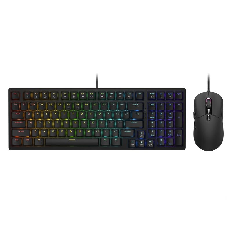 Teclado y Mouse Mecánico COUGAR Combat S Combo RGB 98% Layout Mouse 6200 DPI