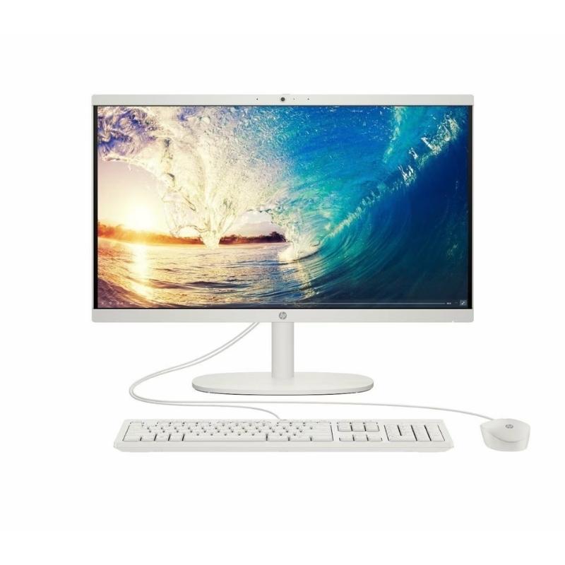 Computadora AIO HP 22-dg0007la 21.45" Intel N100 8GB 512GB SSD Intel UHD W11 Home Blanco Teclado Español