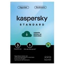 Licencia Kaspersky Standard 3 dispositivos 1 Año ***FISICA***